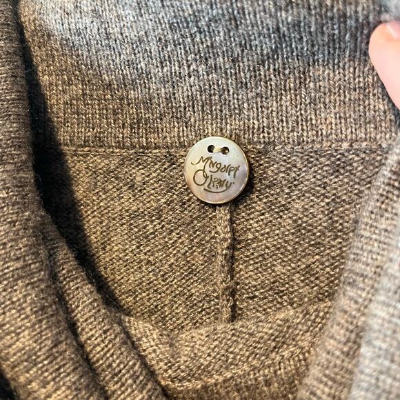 Margaret O’Leary 100% Cashmere Knit Sweater Turtle Neck Brown Women’s Size XS - Picture 6 of 7